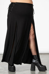 Women Maxi Skirts | Killstar Hellverina Split Maxi Skirt