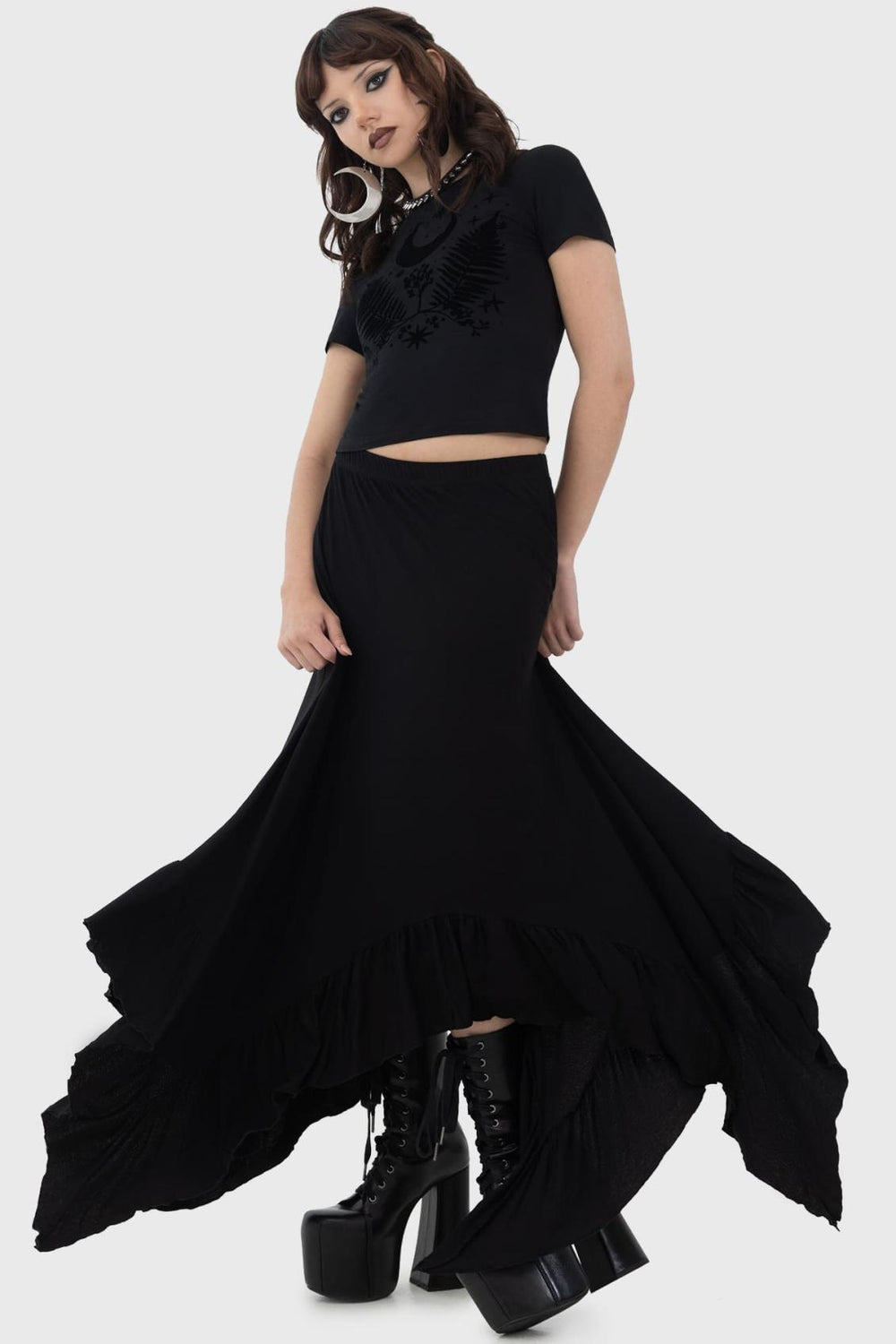 Women Maxi Skirts | Killstar Quiet Despair Skirt