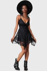 Women Mini | Killstar Moss Flower Lace Dress