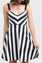 Women Mini | Killstar Stripe O Negative Dress