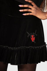 Women Mini Skirts | Killstar Lamellae Skater Skirt