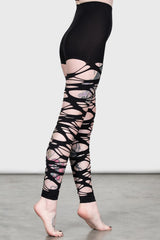 Women Socks & Tights | Killstar Carved Up Slashed Tights