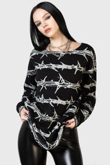 Women Sweaters | Killstar Prickled Contention Knit Sweater