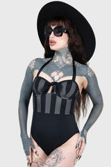 Women Swim | Killstar Shadow Stripe Swimsuit