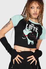 Women T-Shirts & Vests | Killstar Cat Spat Shrunk Tee
