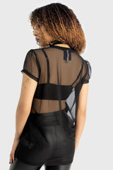 Women T-Shirts & Vests | Killstar Ghoul Friends Sheer Combo Top