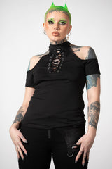 Women T-Shirts & Vests | Killstar No Secrets Cap Sleeve Top
