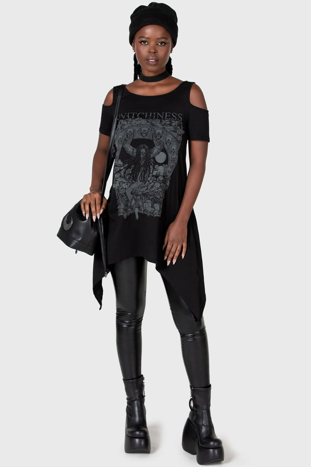 Women T-Shirts & Vests | Killstar Witchiness Cold Shoulder Top