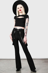 Women Trousers & Jeans | Killstar Cutout Bondage Trousers
