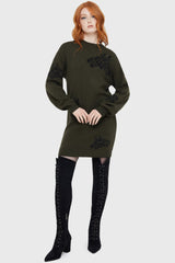 Moth Light Sweater Dress Killstar