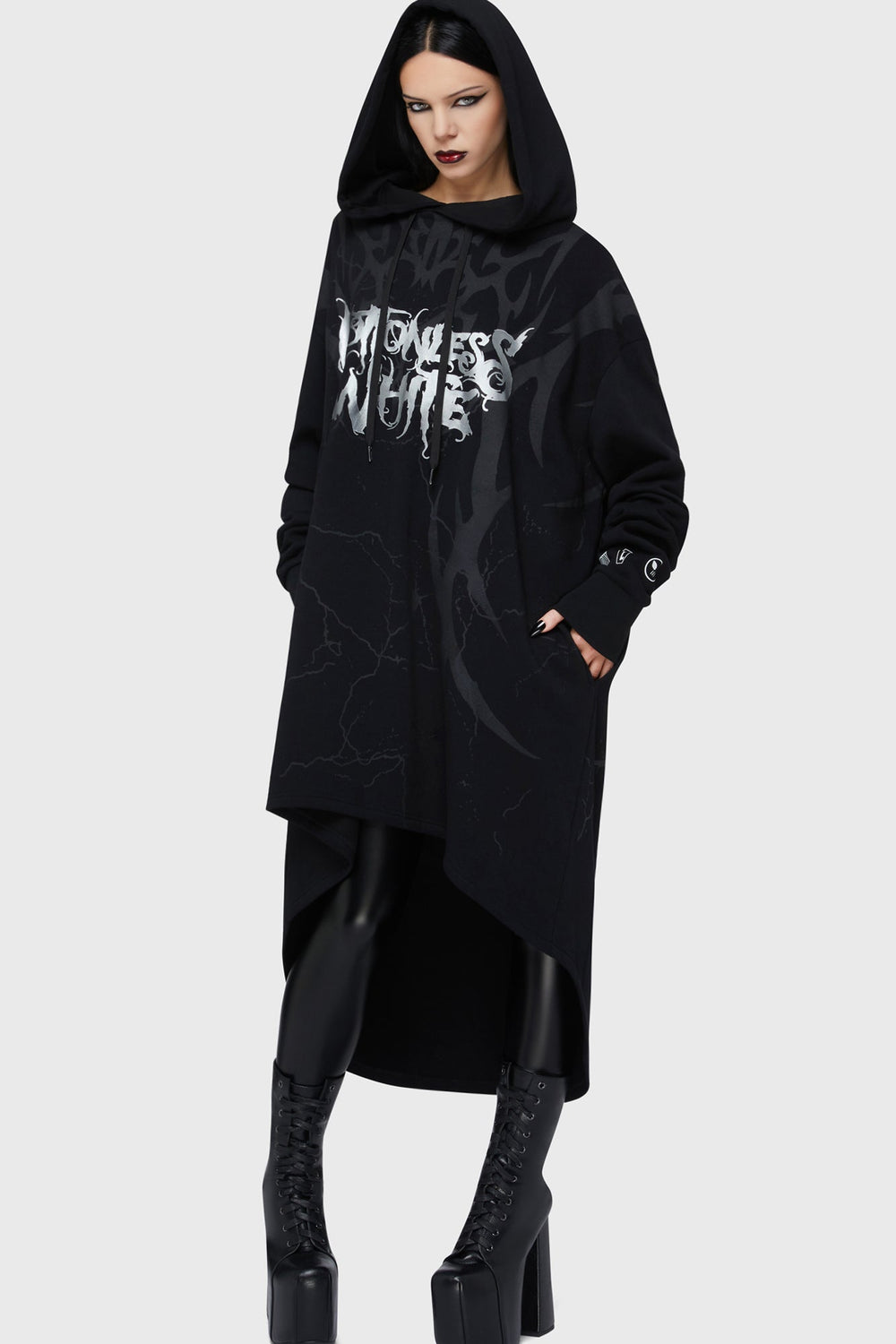 Pitch Black Evil Hooded Cloak Killstar