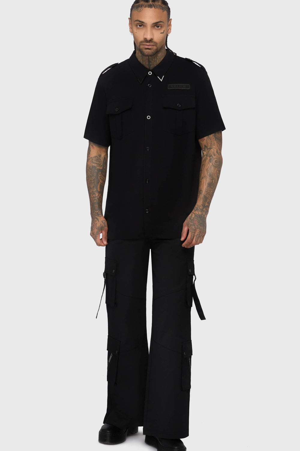 Crypt Threads Button Up Shirt Killstar