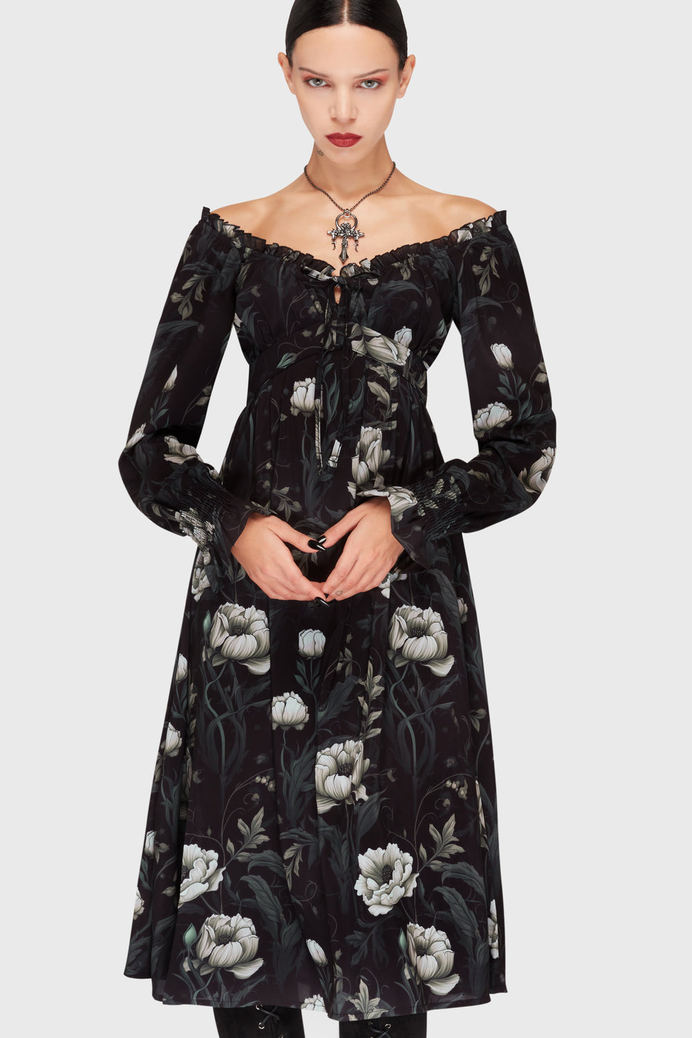 Ivory's Chorus Midi Dress Killstar