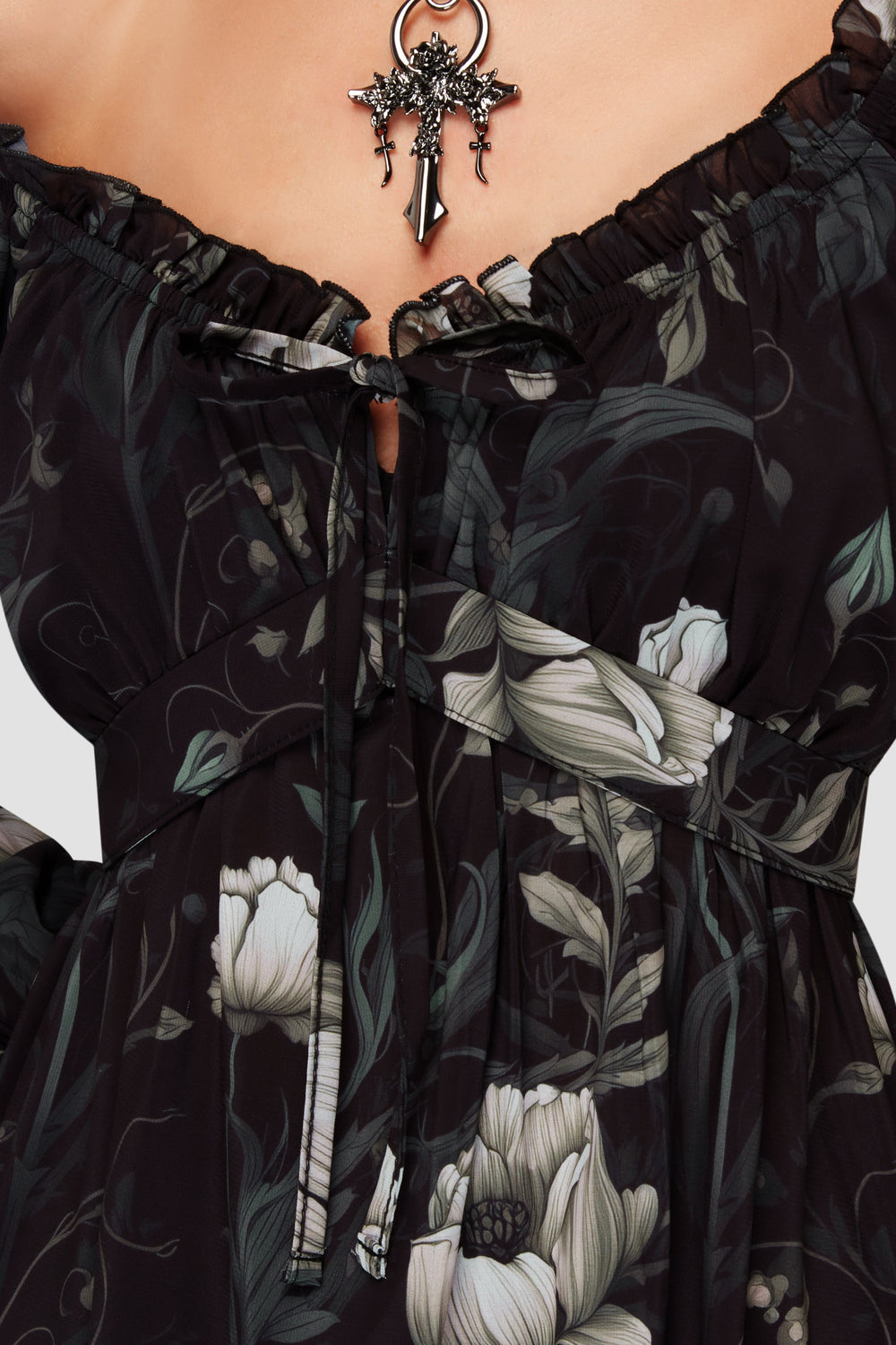 Ivory's Chorus Midi Dress Killstar