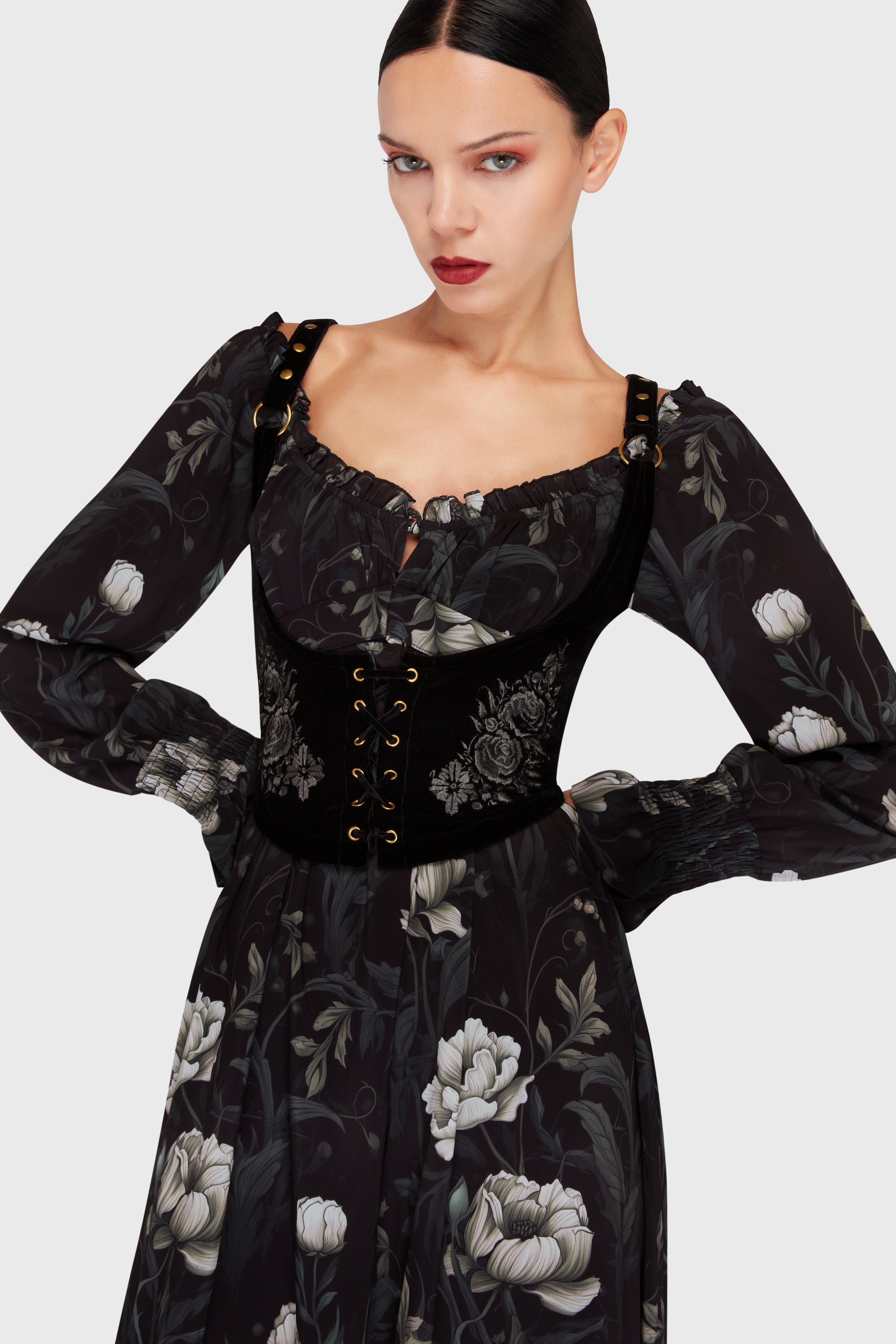 Ivory's Chorus Midi Dress Killstar