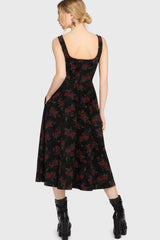 Poisoned Rose Midi Dress Killstar