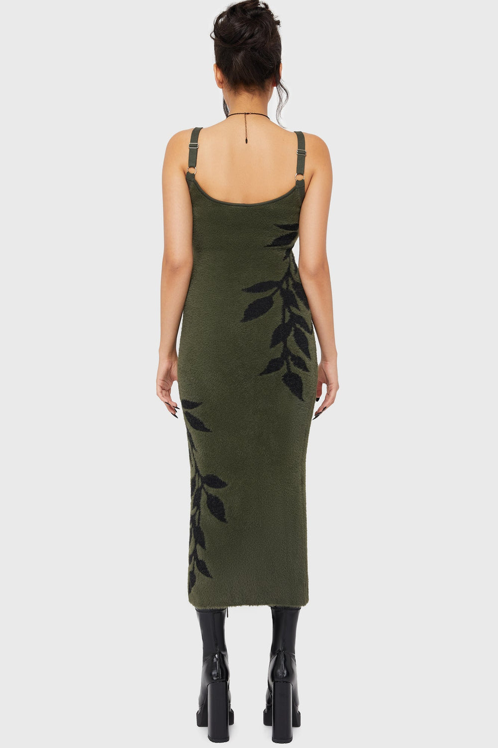 Grim Ferns Midi Dress Killstar