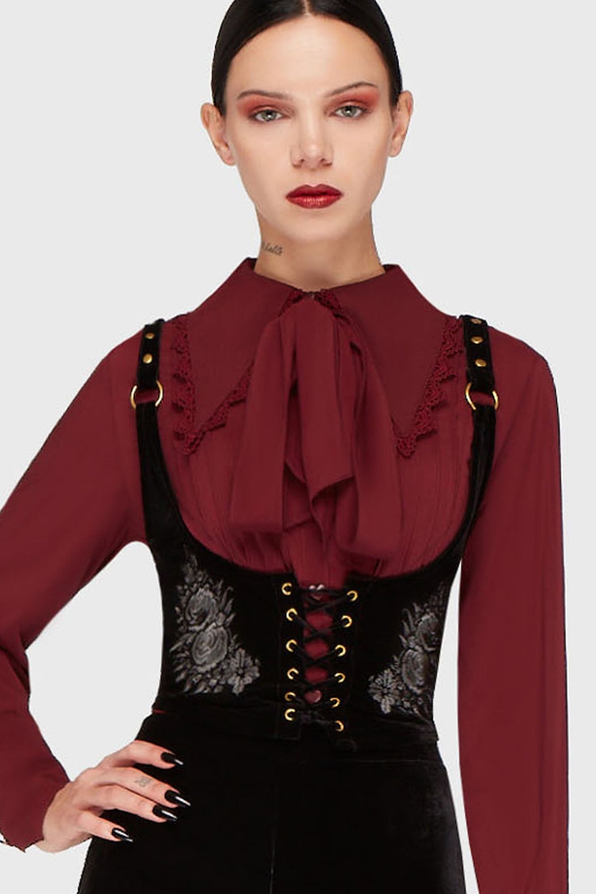 A Devil's Rose Underbust Corset [Black] Killstar