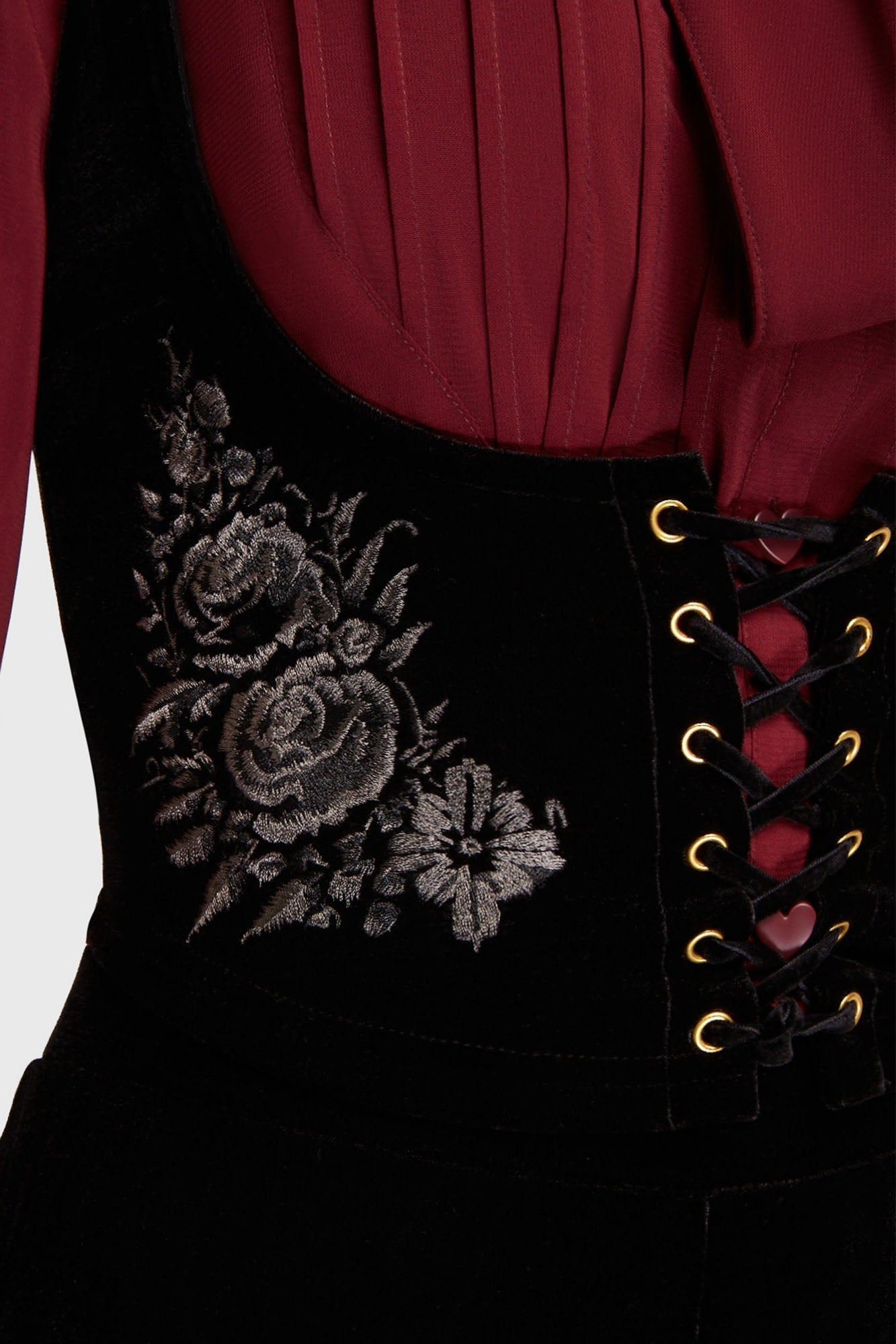 A Devil's Rose Underbust Corset [Black] Killstar
