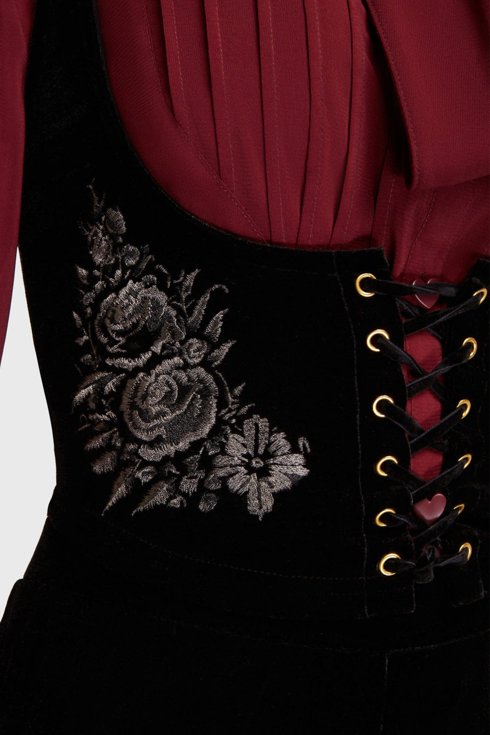 A Devil's Rose Underbust Corset [Black] Killstar