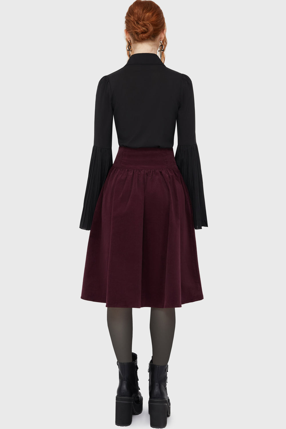 Violet's Ballad Midi Skirt [Mauve] Killstar