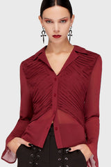 Evermore Eclipse Shirt [Burgundy] Killstar