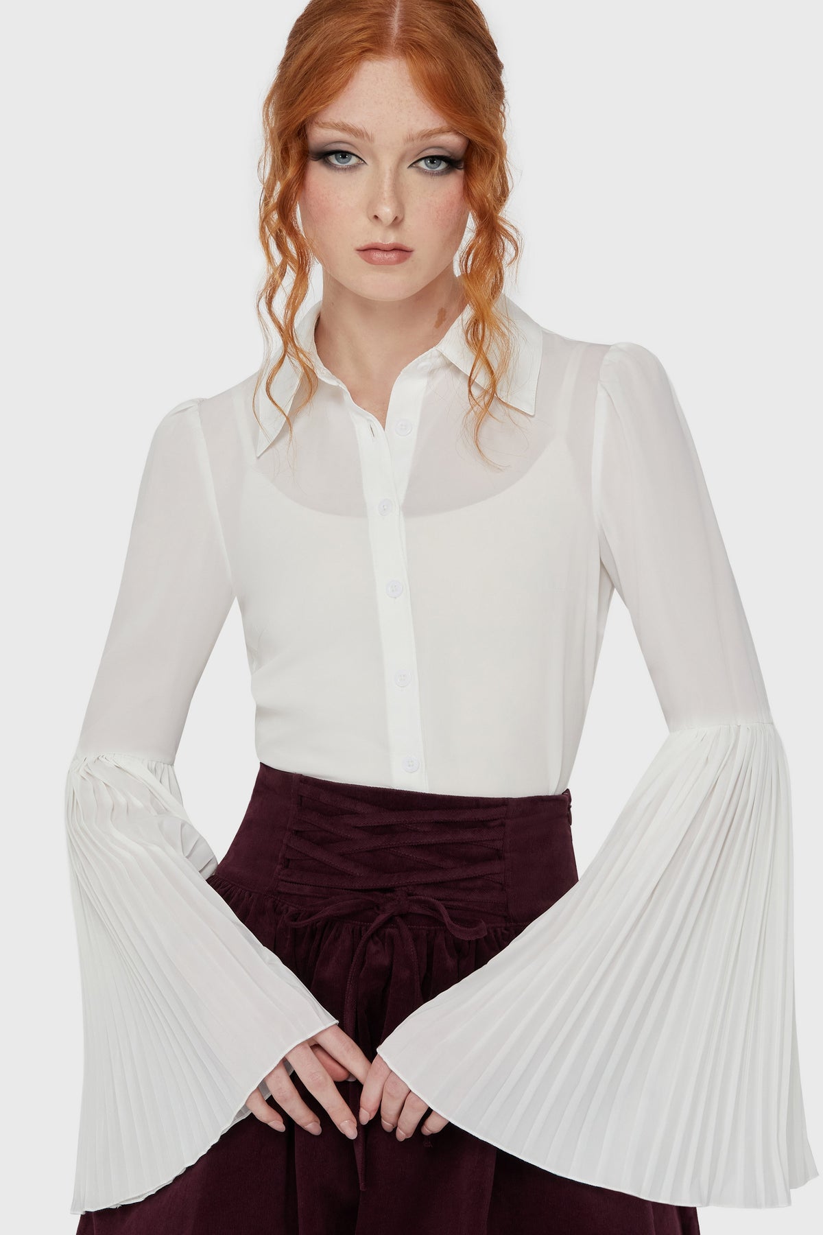 Alexandra's Mournng Shirt [White] Killstar