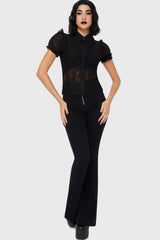 Vexina Lace Collar Blouse Killstar