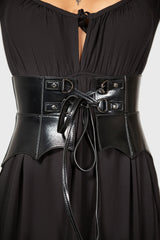 Wetland Bat Peplum Corset Killstar