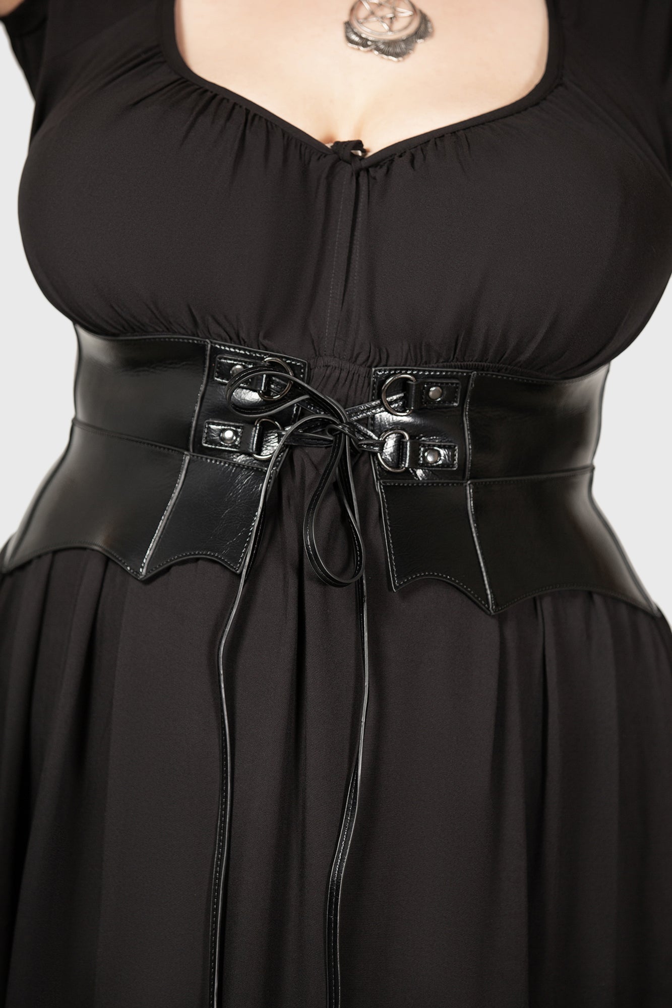 Wetland Bat Peplum Corset Killstar