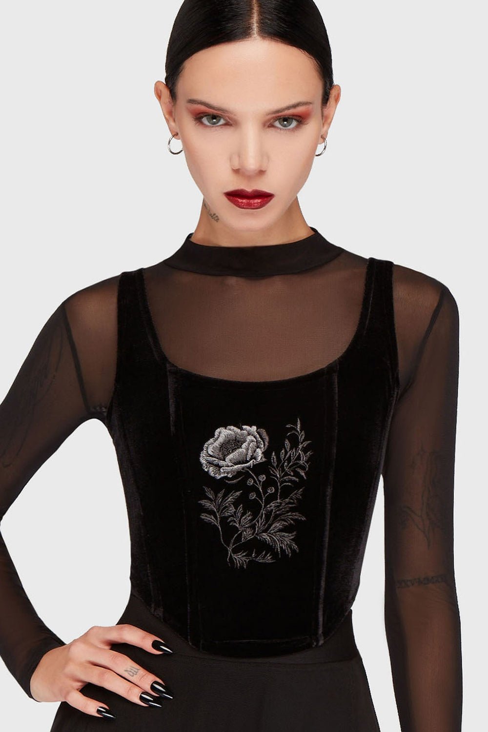 Ravens Rose Corset Killstar