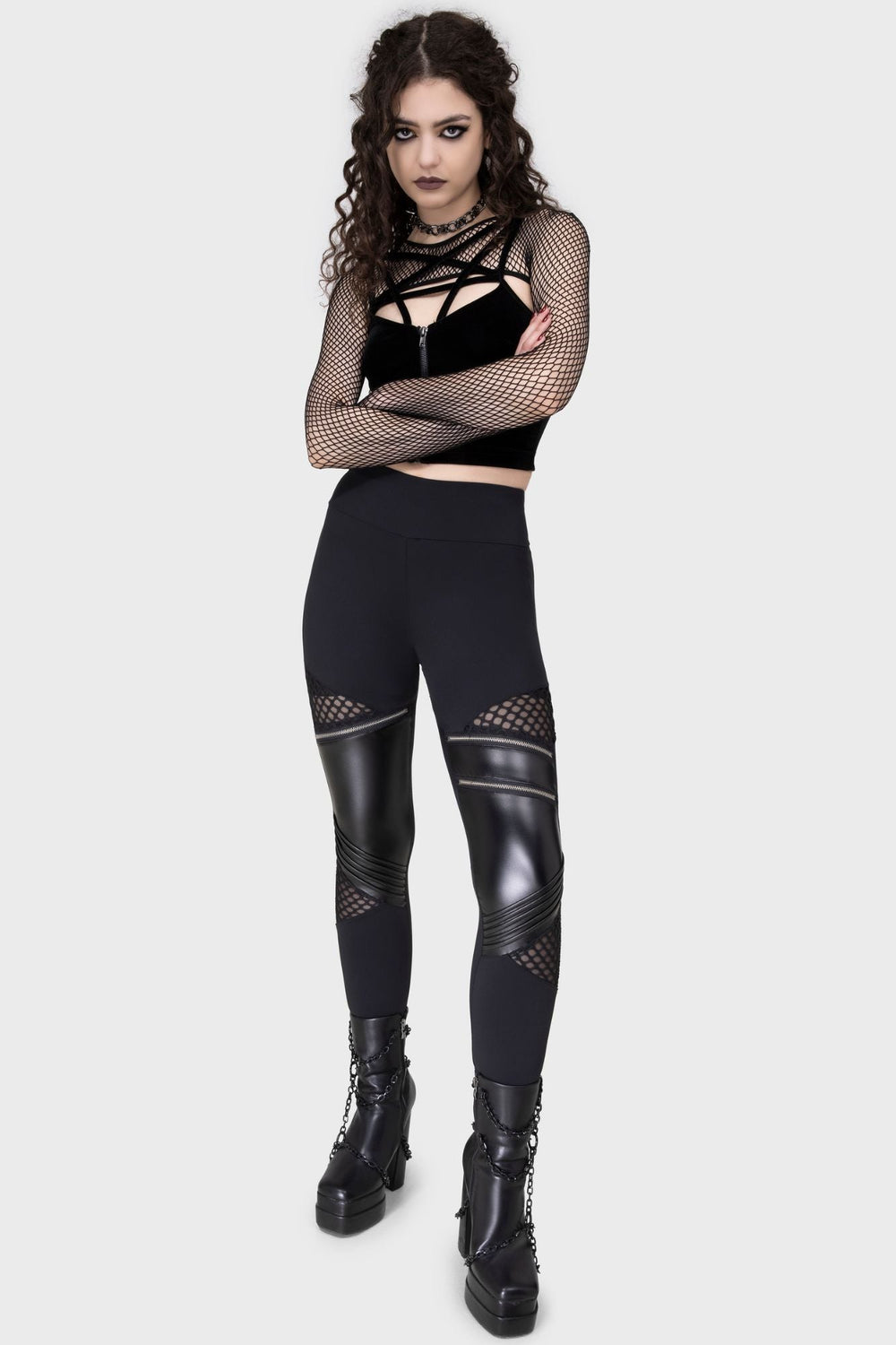Neo Noir Leggings Killstar