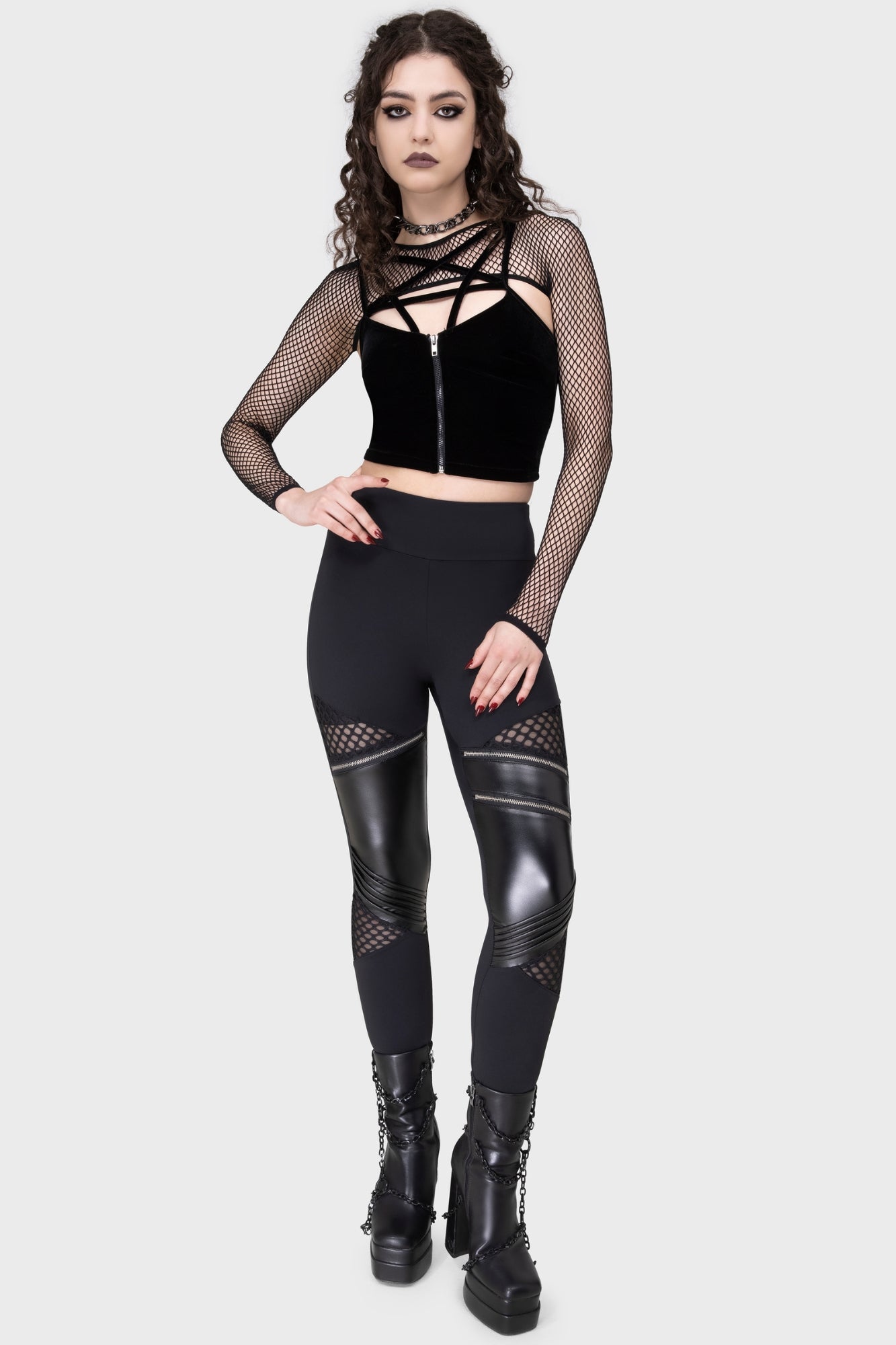 Neo Noir Leggings Killstar