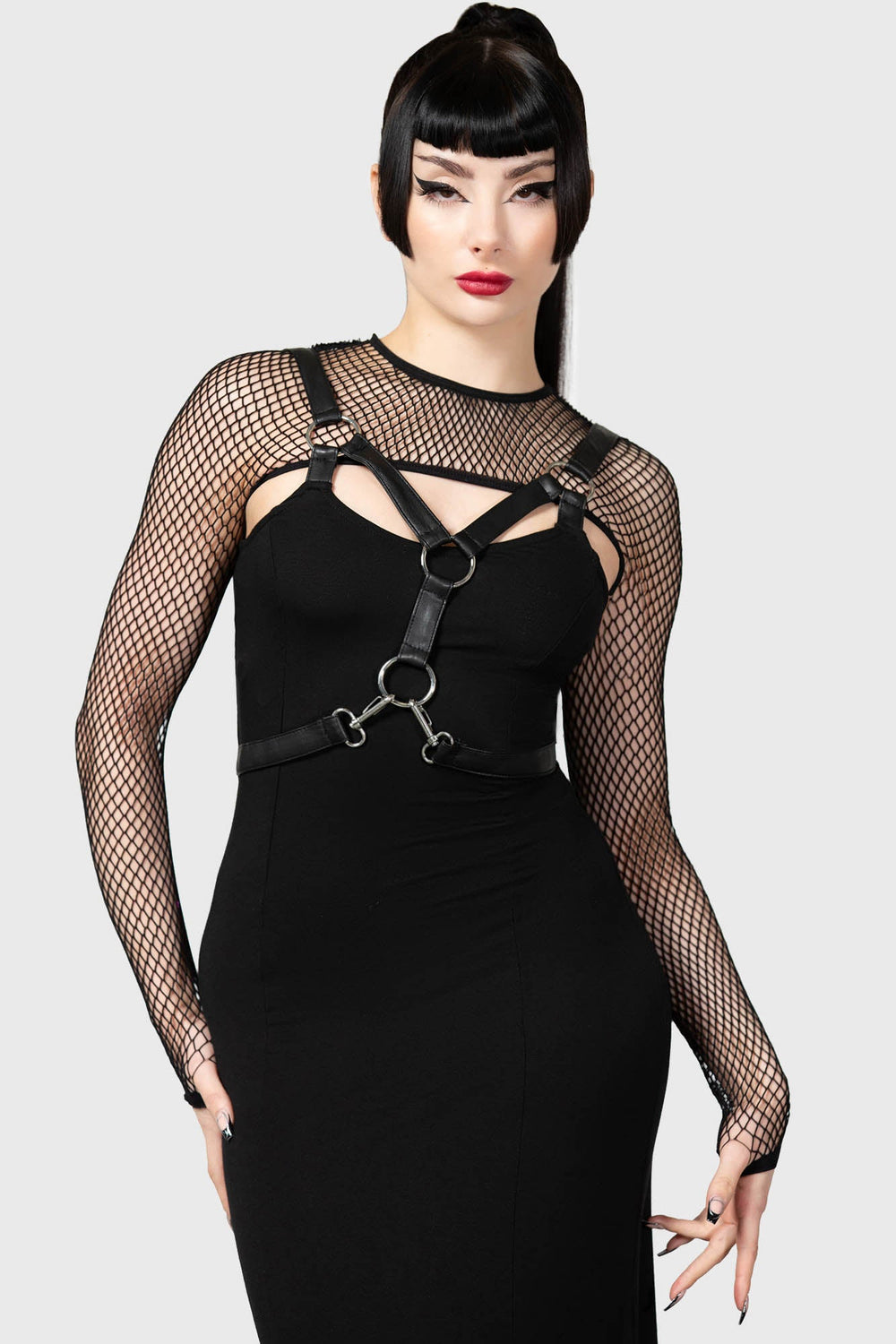 Bite Me Fishnet Bolero [B] Killstar