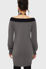 Skullcap Sweater Dress Killstar