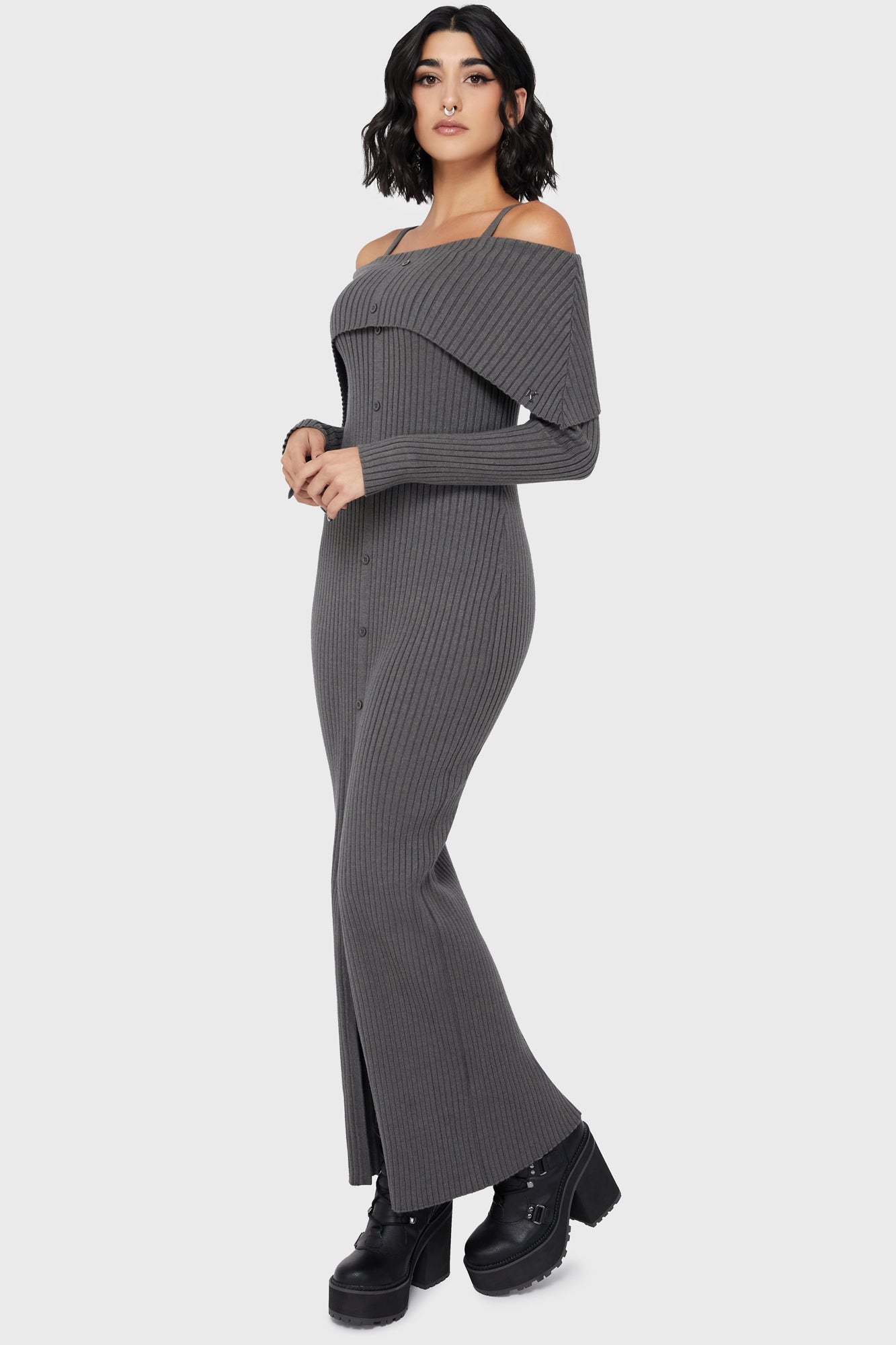 Dusk Empress Dress [Grey] Killstar