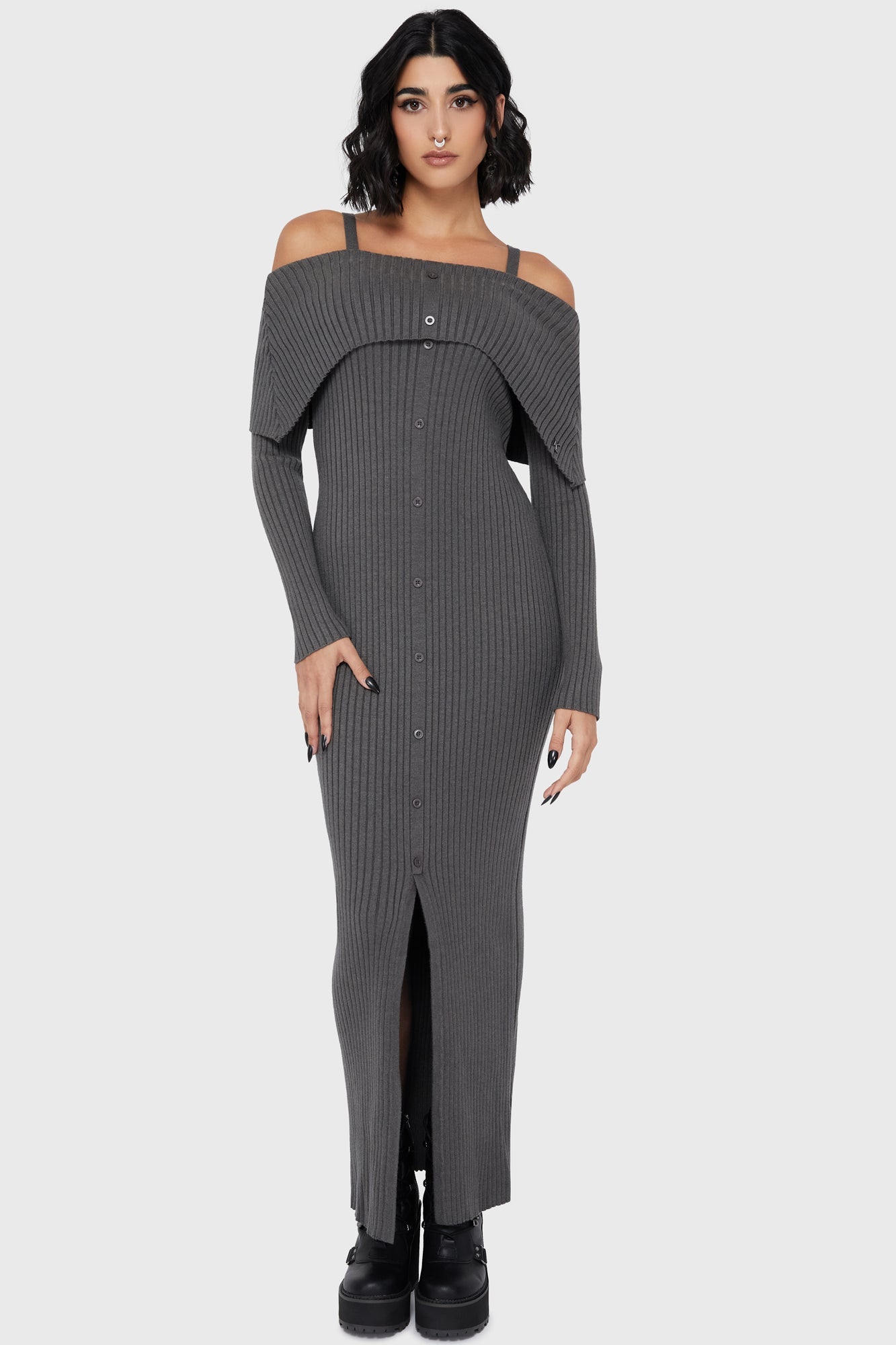 Dusk Empress Dress [Grey] Killstar