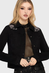 Gaia Adorned Embroidered Jacket Killstar