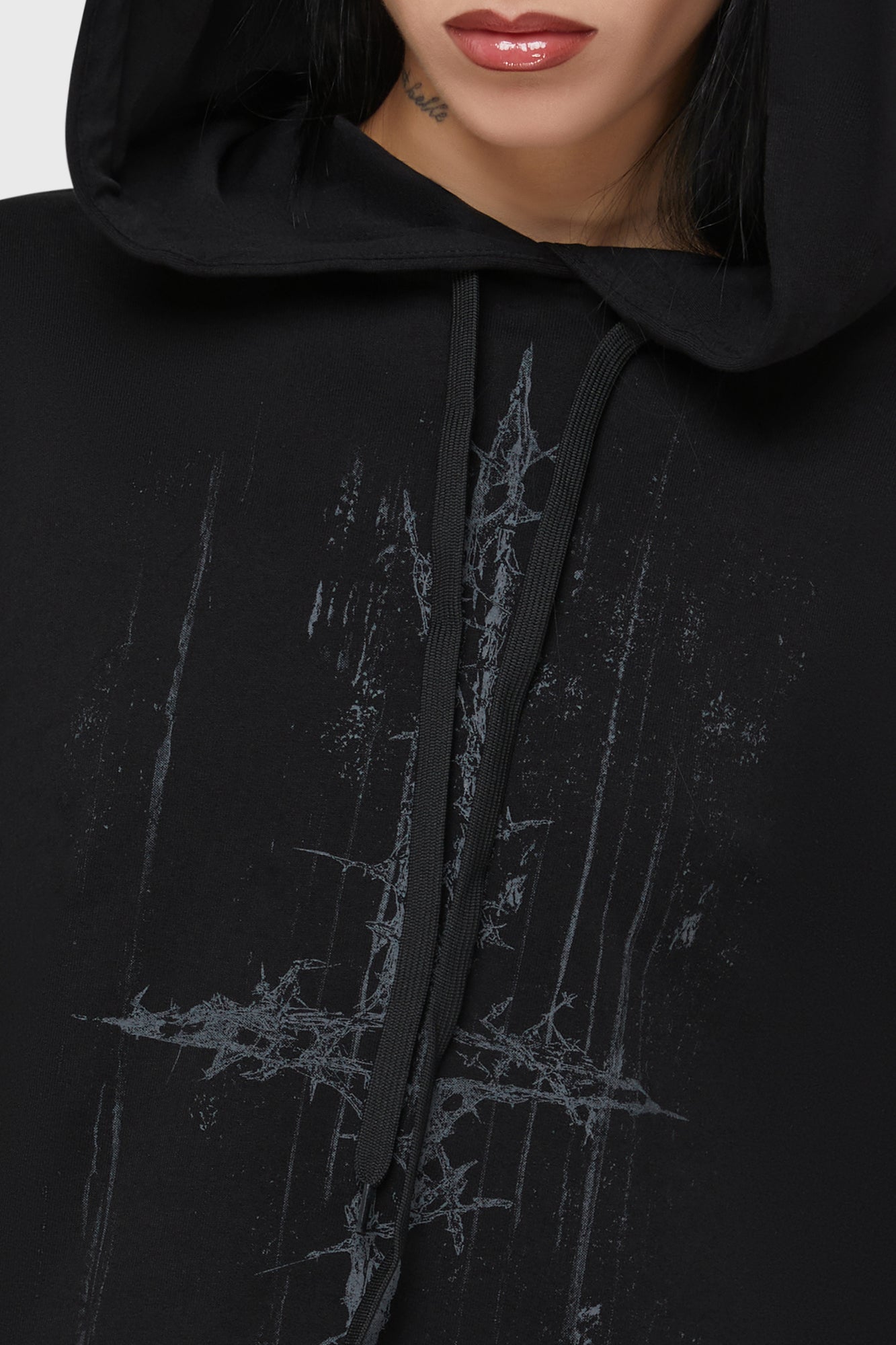 Final Dictvm Crop Hoodie Killstar
