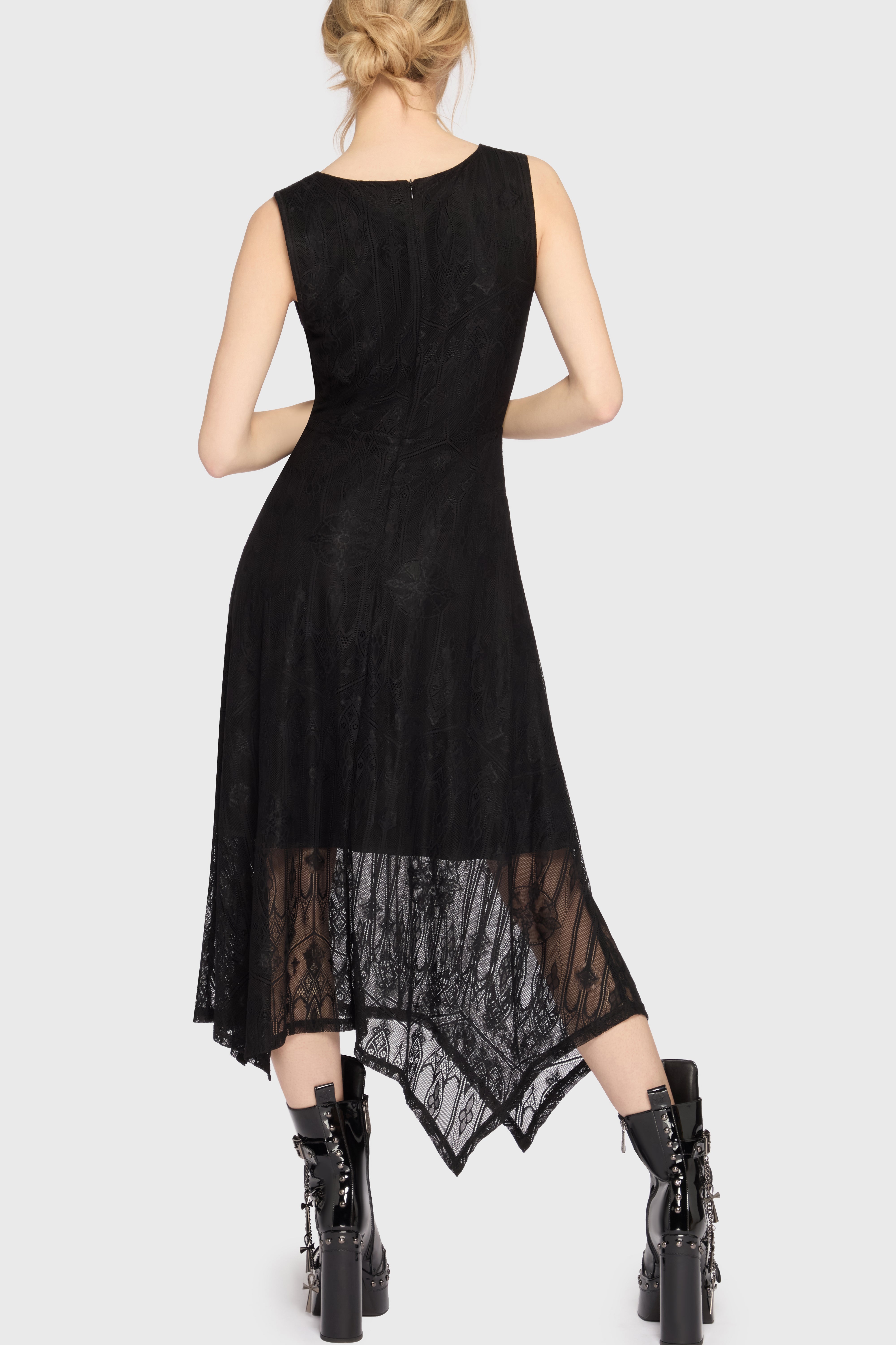 Vesper Wraith Midi Dress Killstar