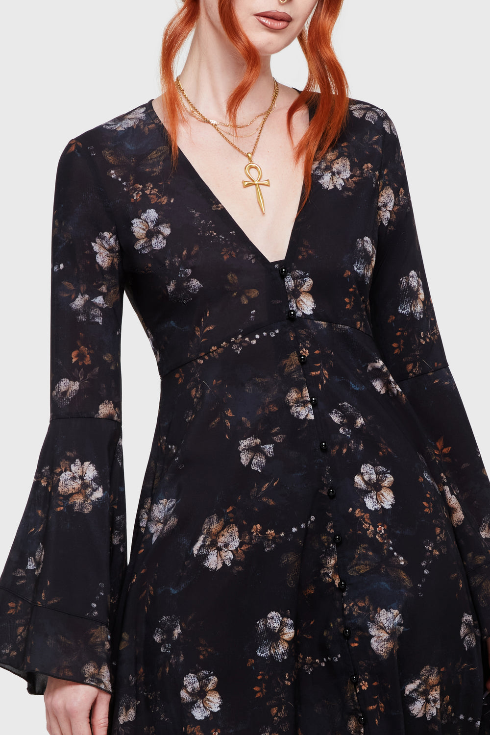 Autumna's Night Midi Dress Killstar