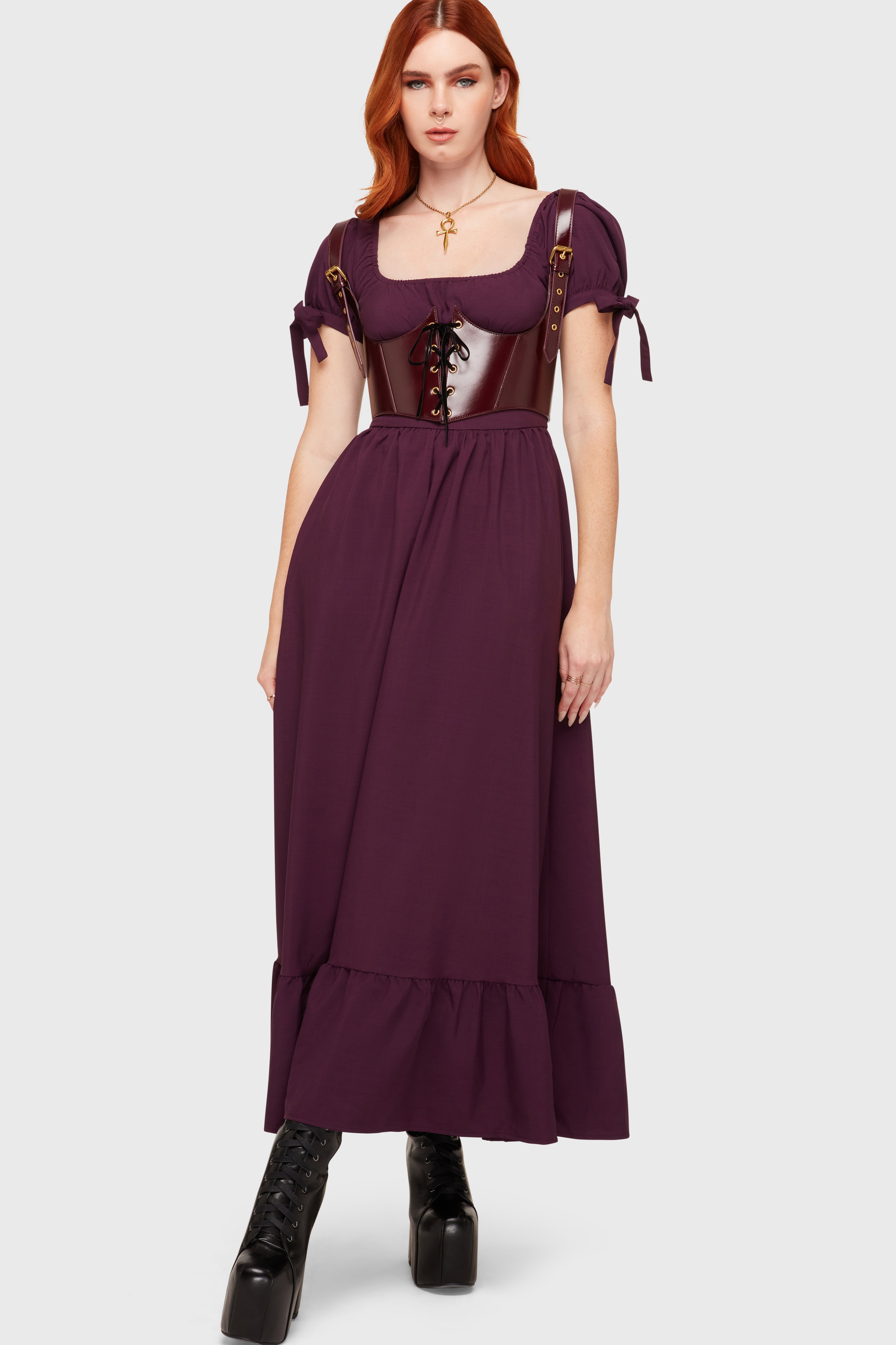 Grim Gretchen Dress [Purple] Killstar