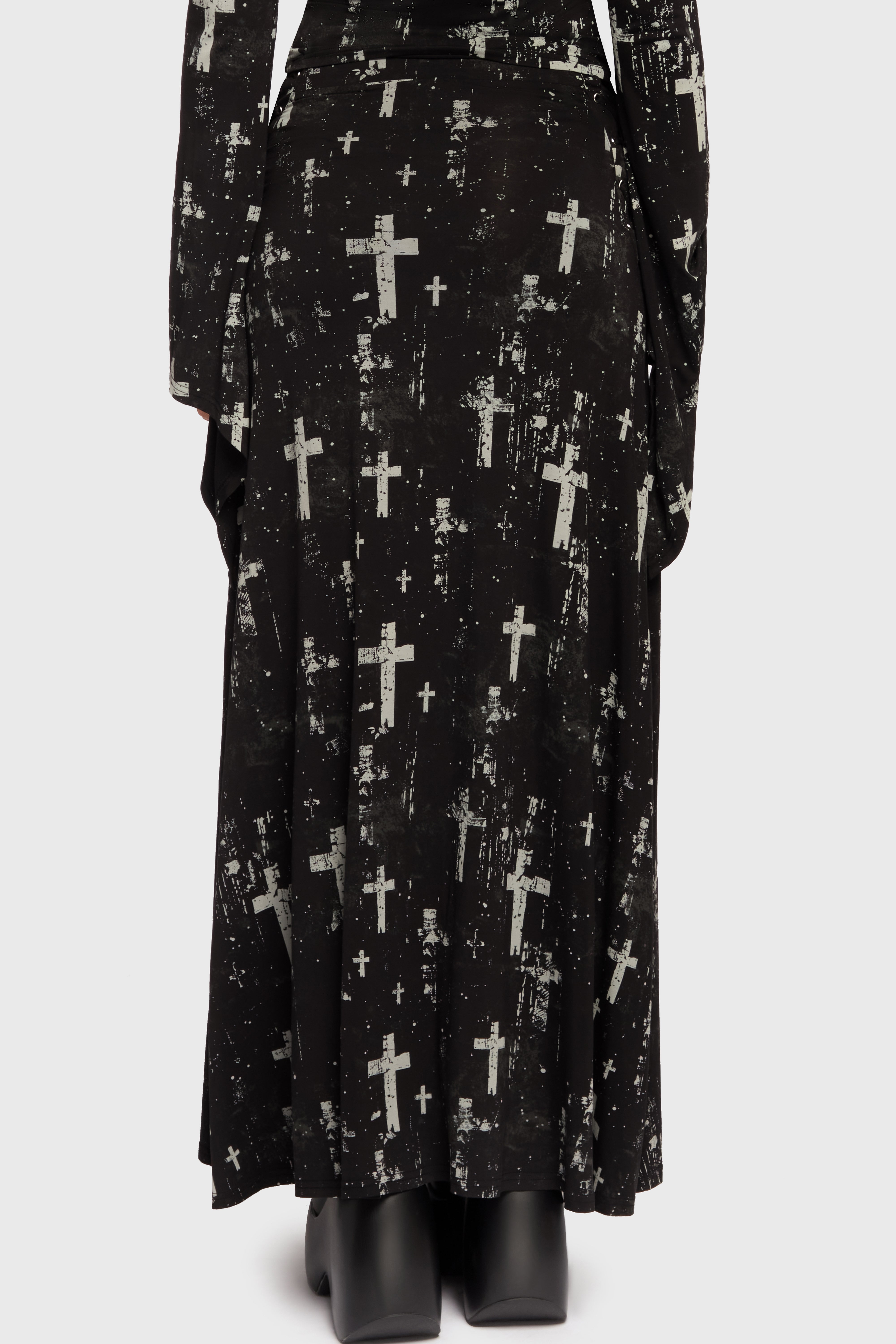 Tenebris Chapel Maxi Skirt Killstar