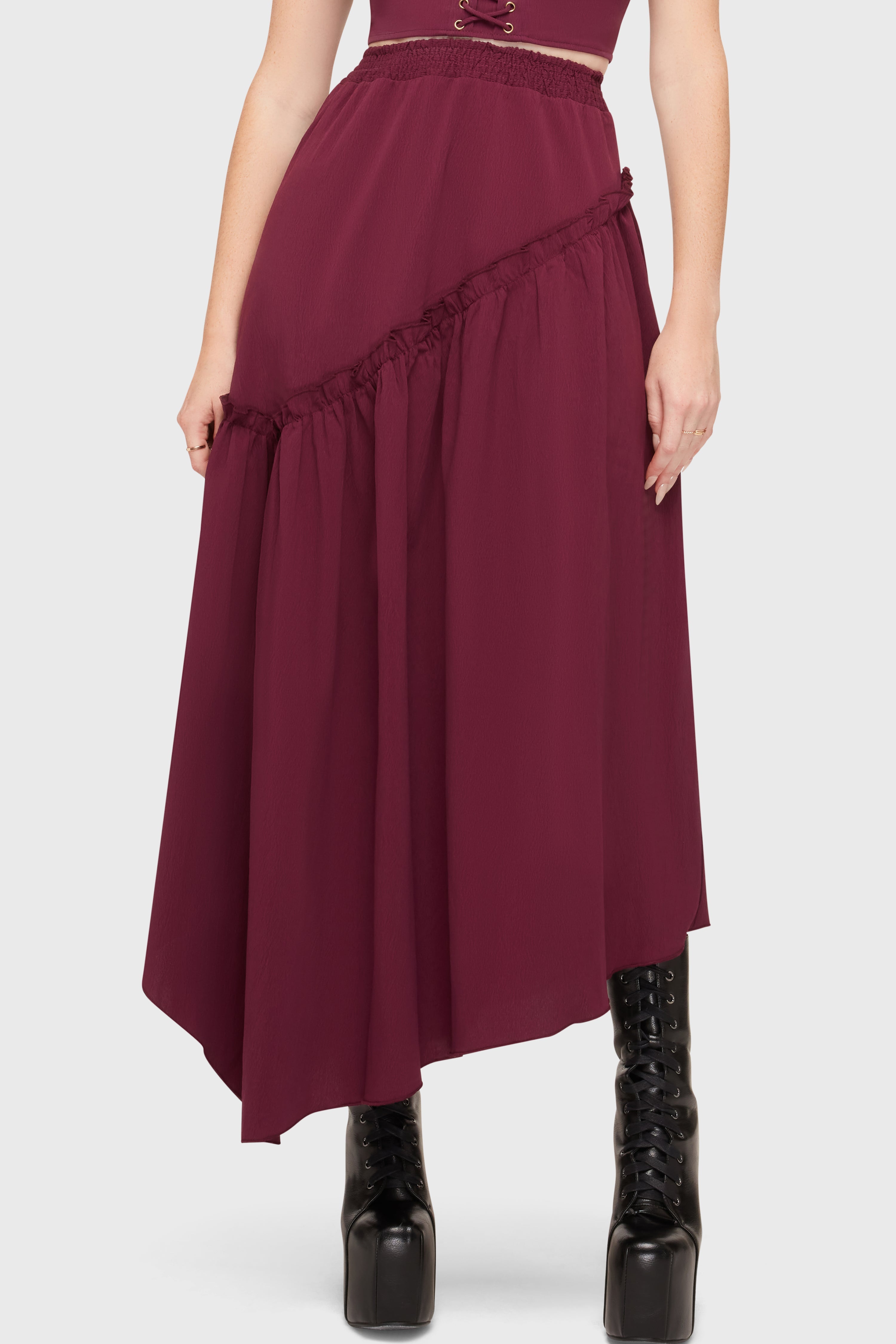Wild Petal Maxi Skirt Killstar