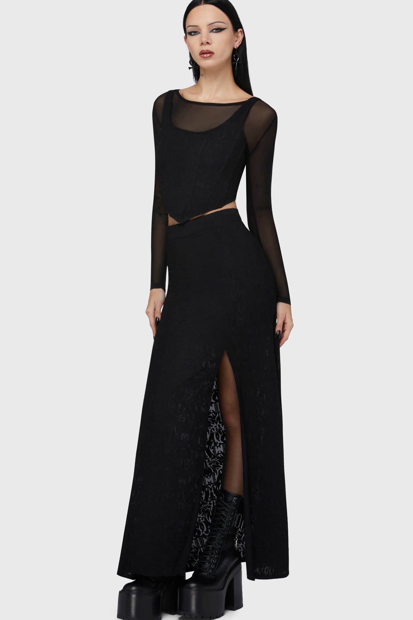 Lisbeth Maxi Skirt Killstar