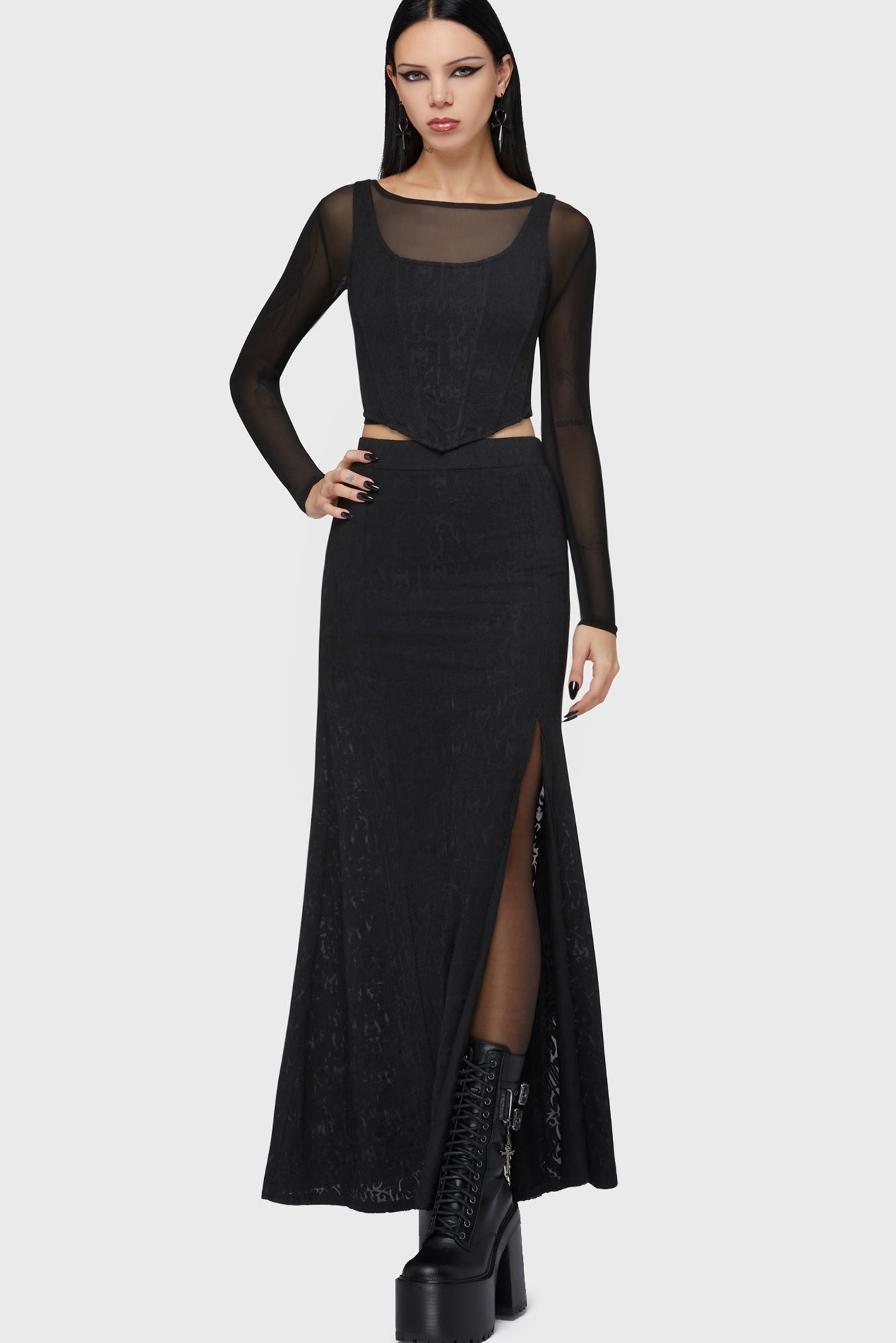 Lisbeth Maxi Skirt Killstar