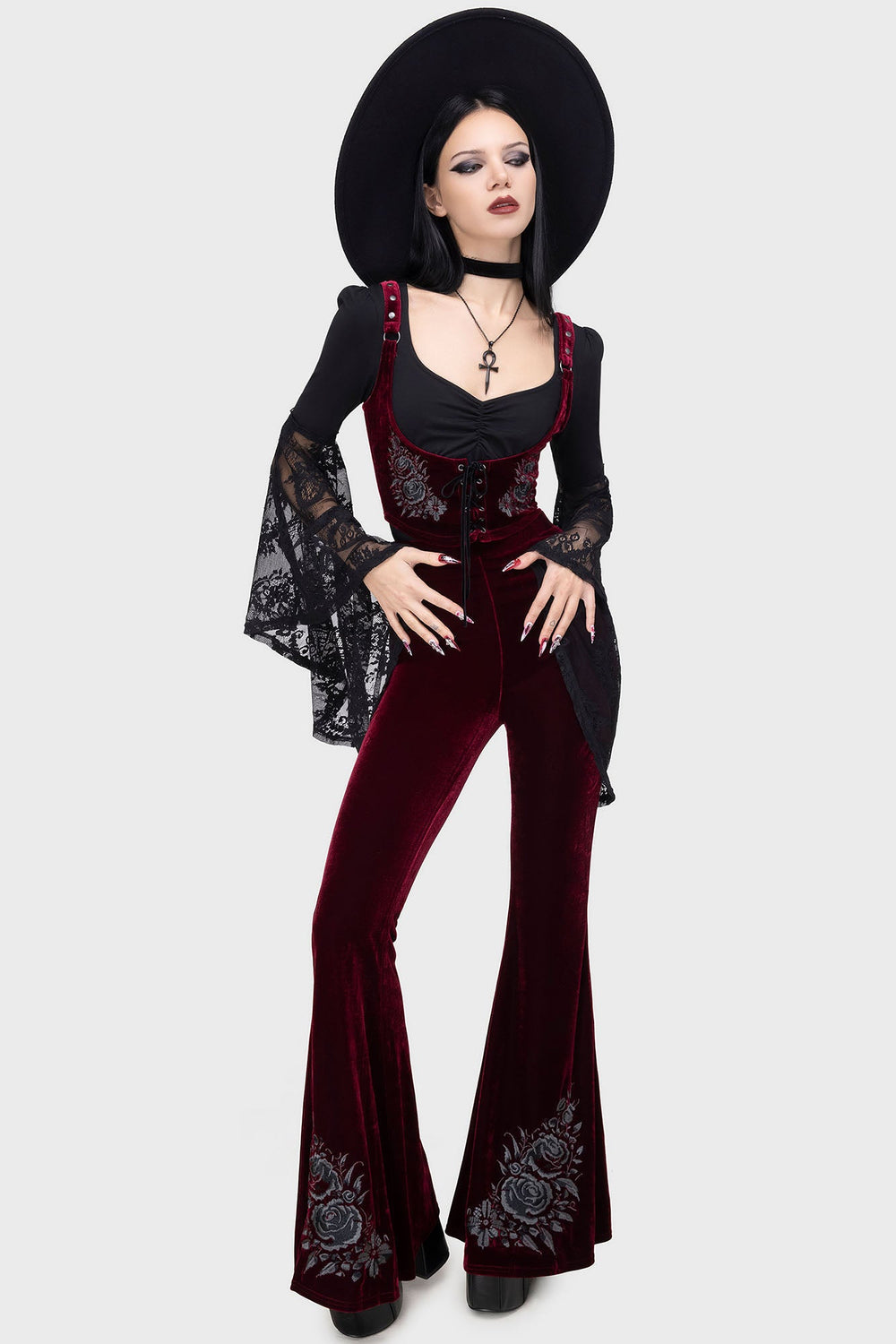 A Devil's Rose Underbust Corset Top Killstar