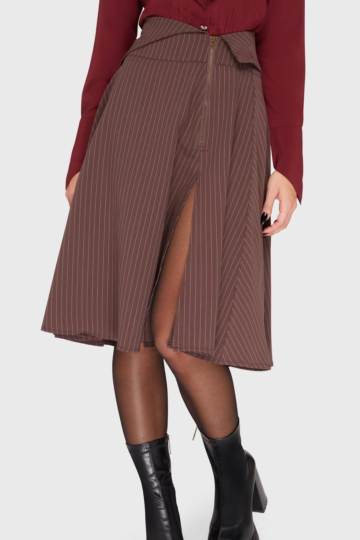 Midnight Gaze Midi Skirt Killstar