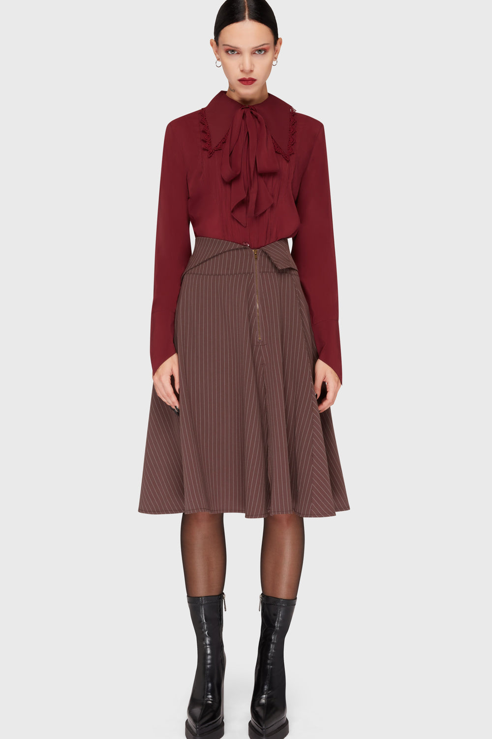 Midnight Gaze Midi Skirt Killstar