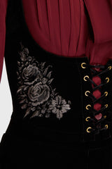 A Devil's Rose Underbust Corset [Black] Killstar